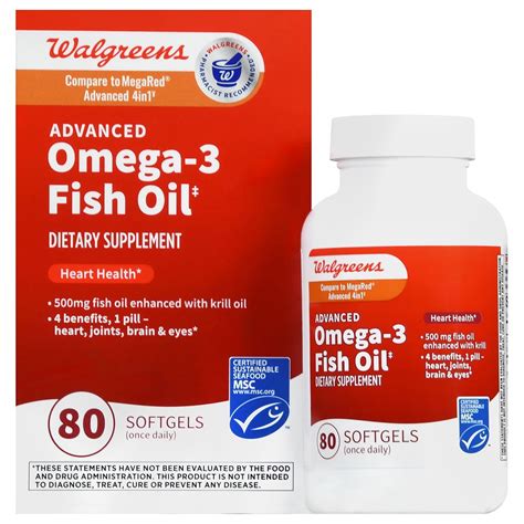 walgreens omega 3 oil